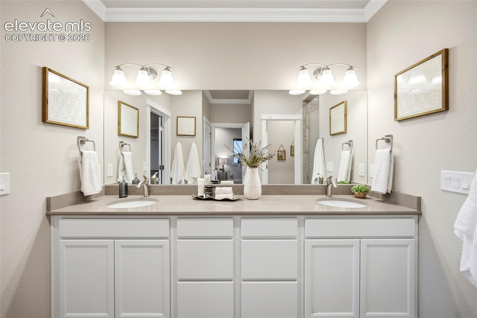 Primary bath double vanity