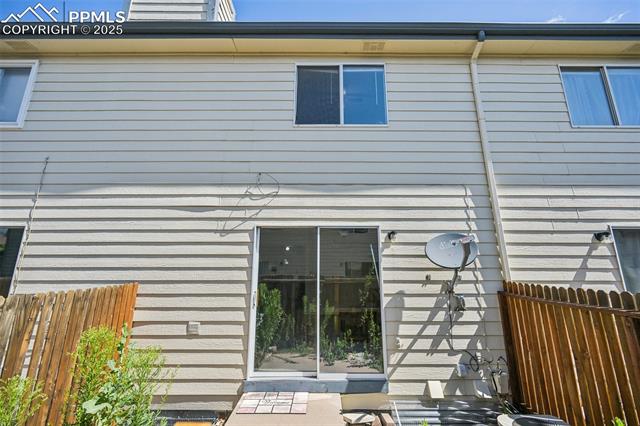 Rear view of house