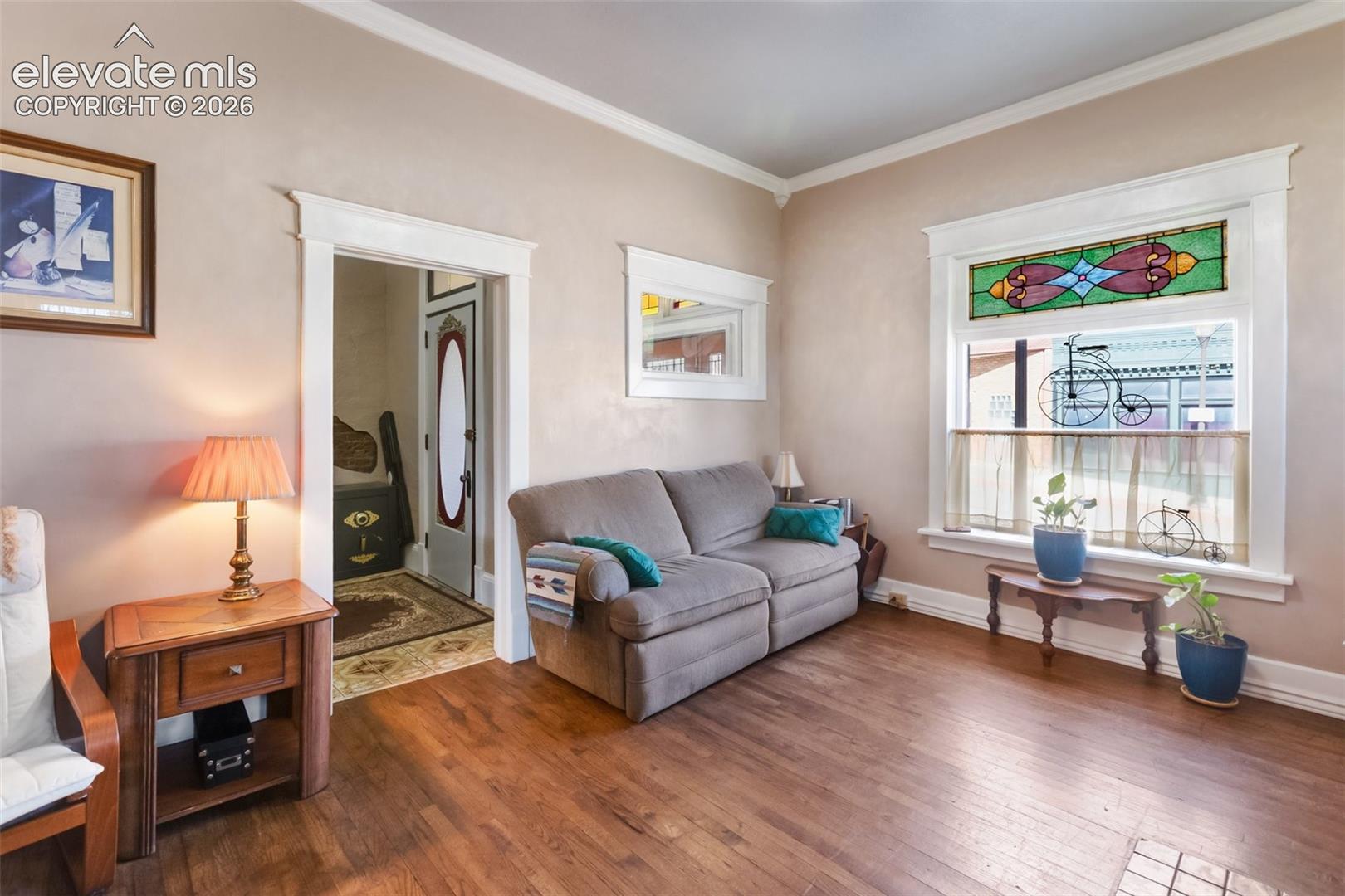 from the living room, looking back into the Foyer or Piano Room