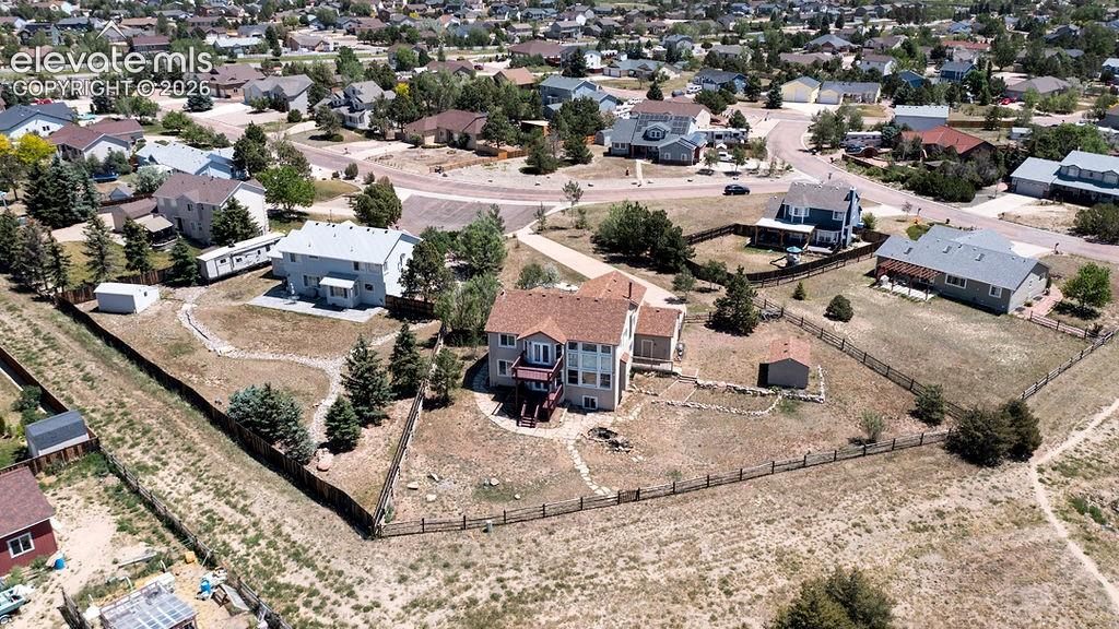 Aerial view - shot from back of home