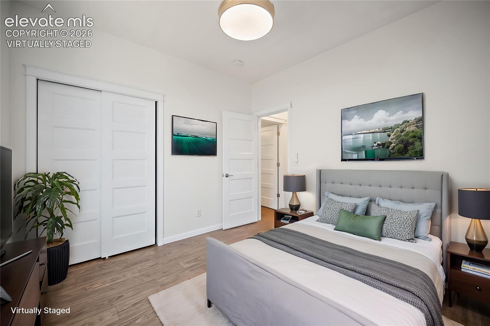 Virtually Staged - 2nd Bedroom - Main Level