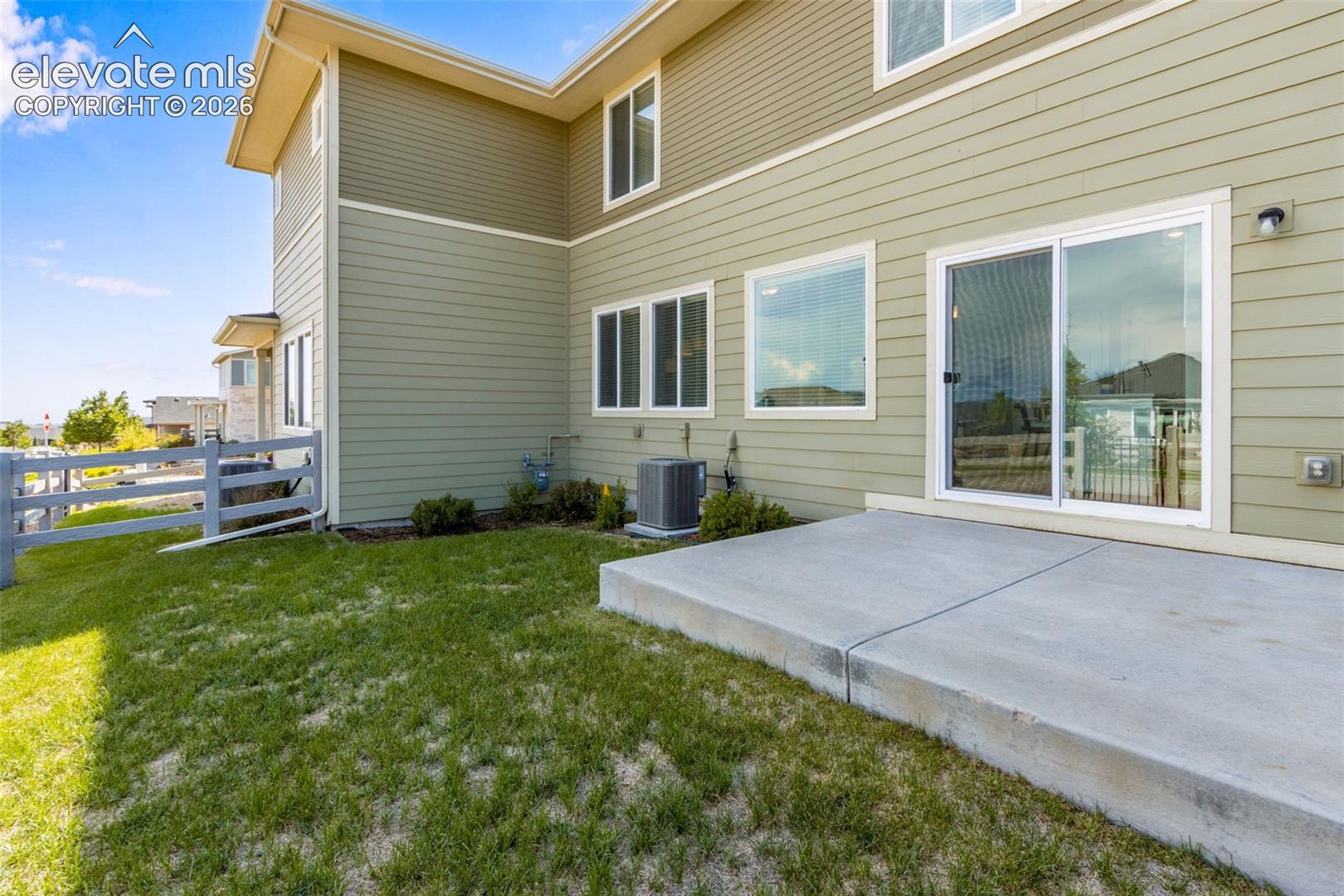 Nice-sized cement Patio.