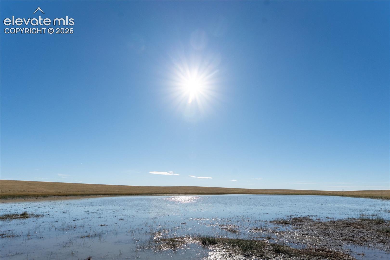 Open acreage featuring a natural pond and expansive, level terrain