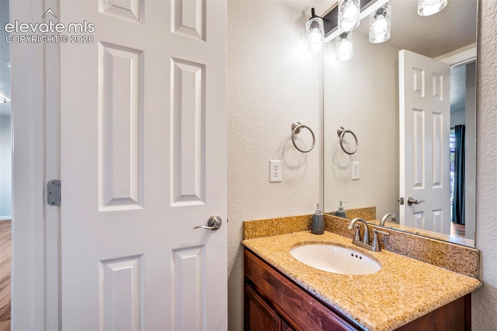 Powder bathroom on the lower level. 