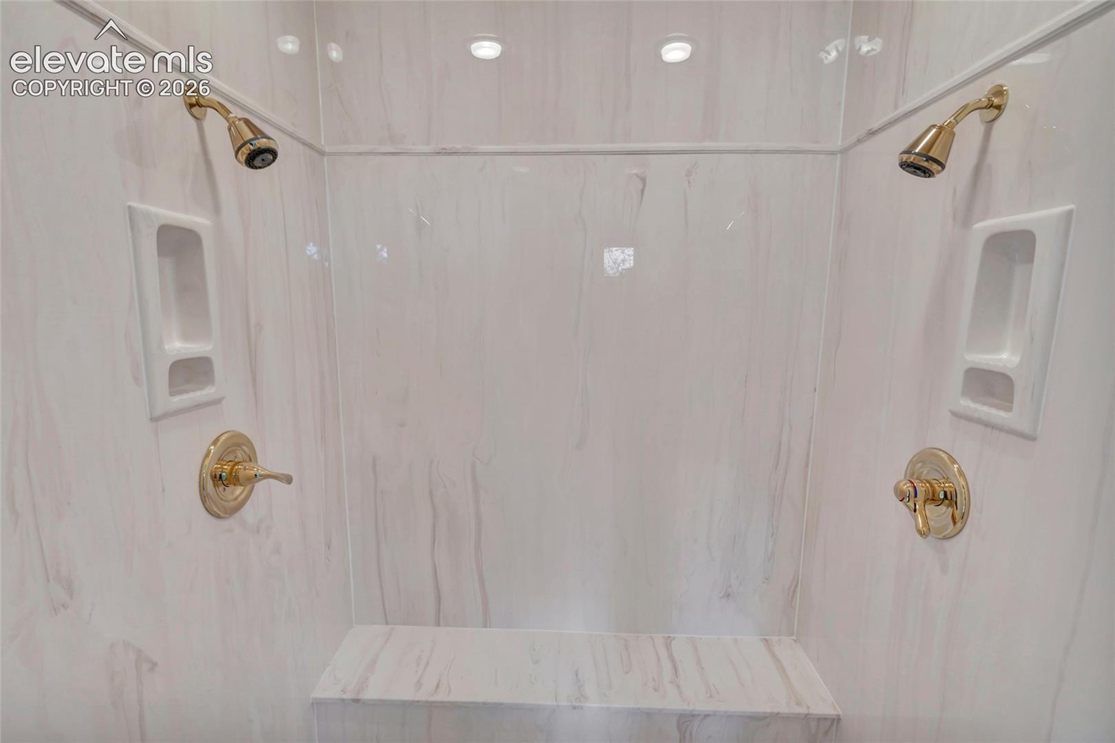 Dual Shower Heaks in Primary Bathroom