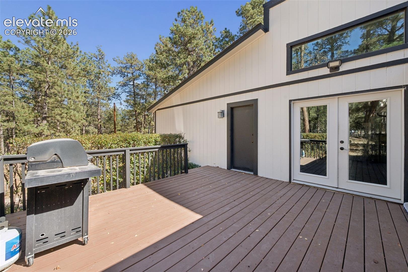 Large freshly painted deck!
