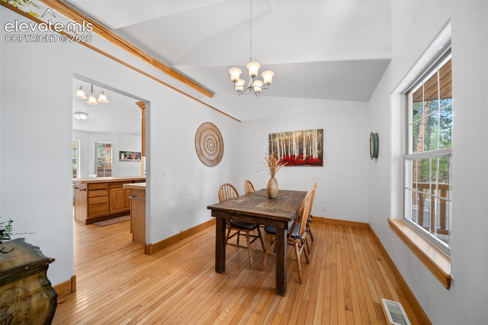Main level dining room off the kitchen 