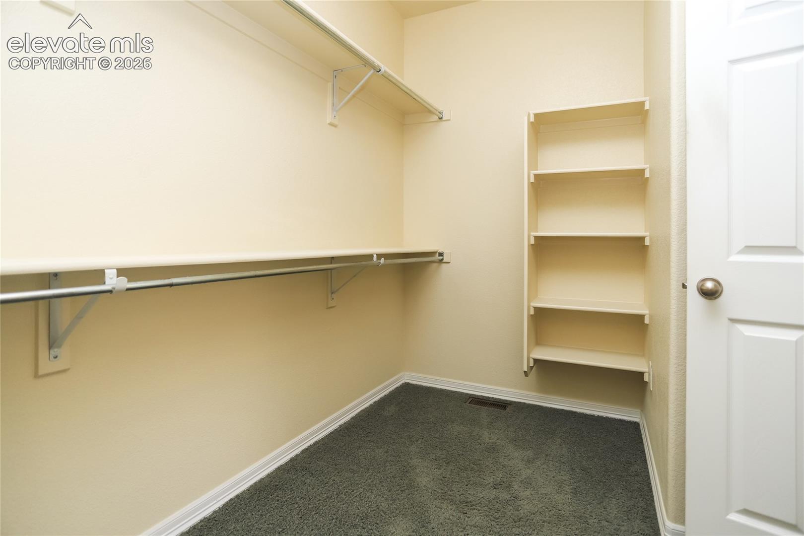 Primary suite closet.