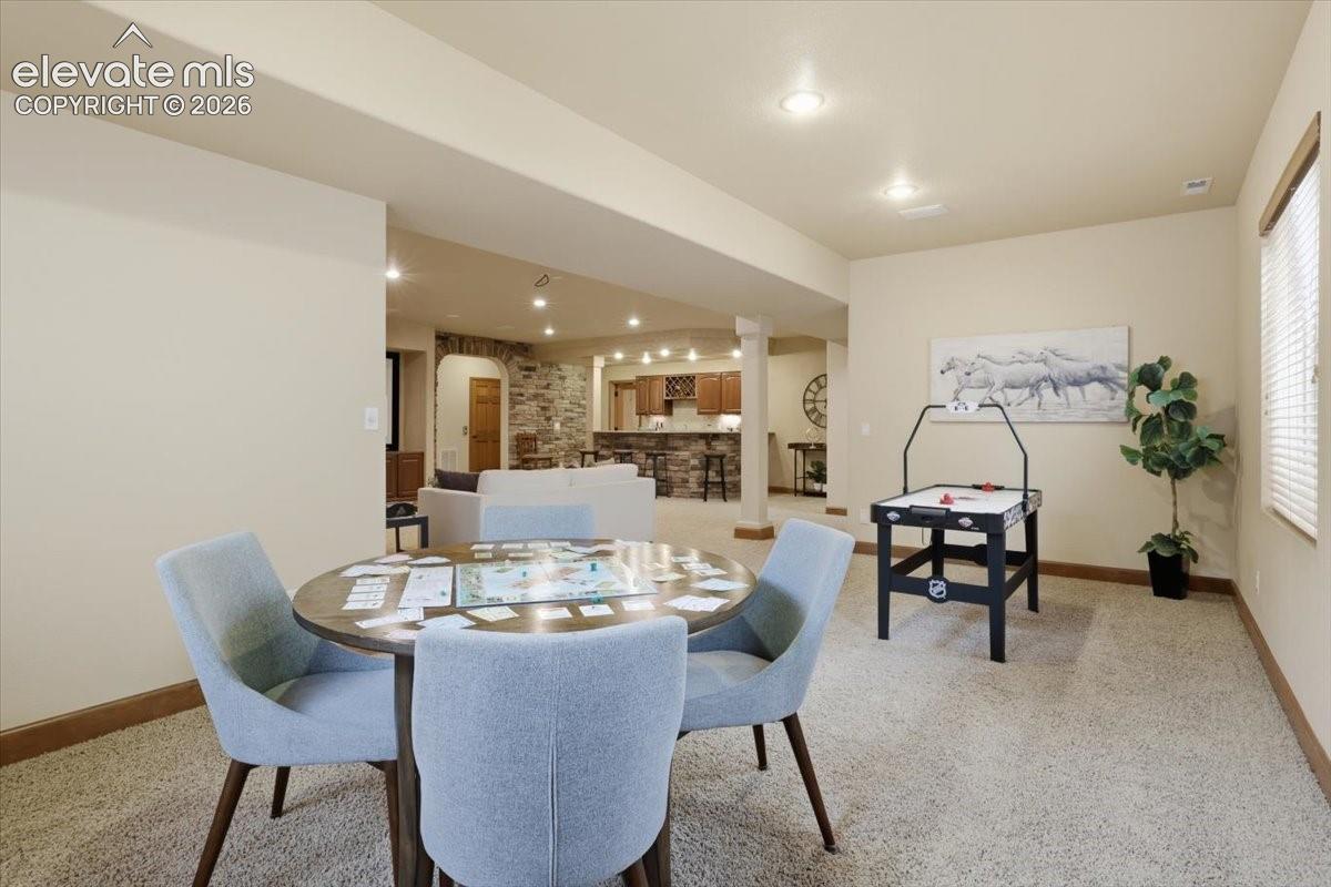 Plenty of room for a poker table or other gaming systems!