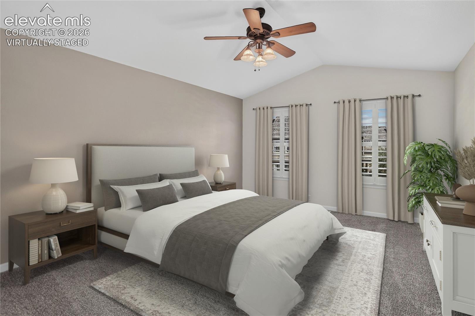 Primary Bedroom - Virtually Staged