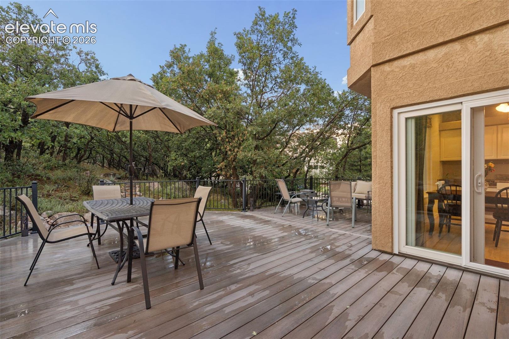 Main level composite decking 