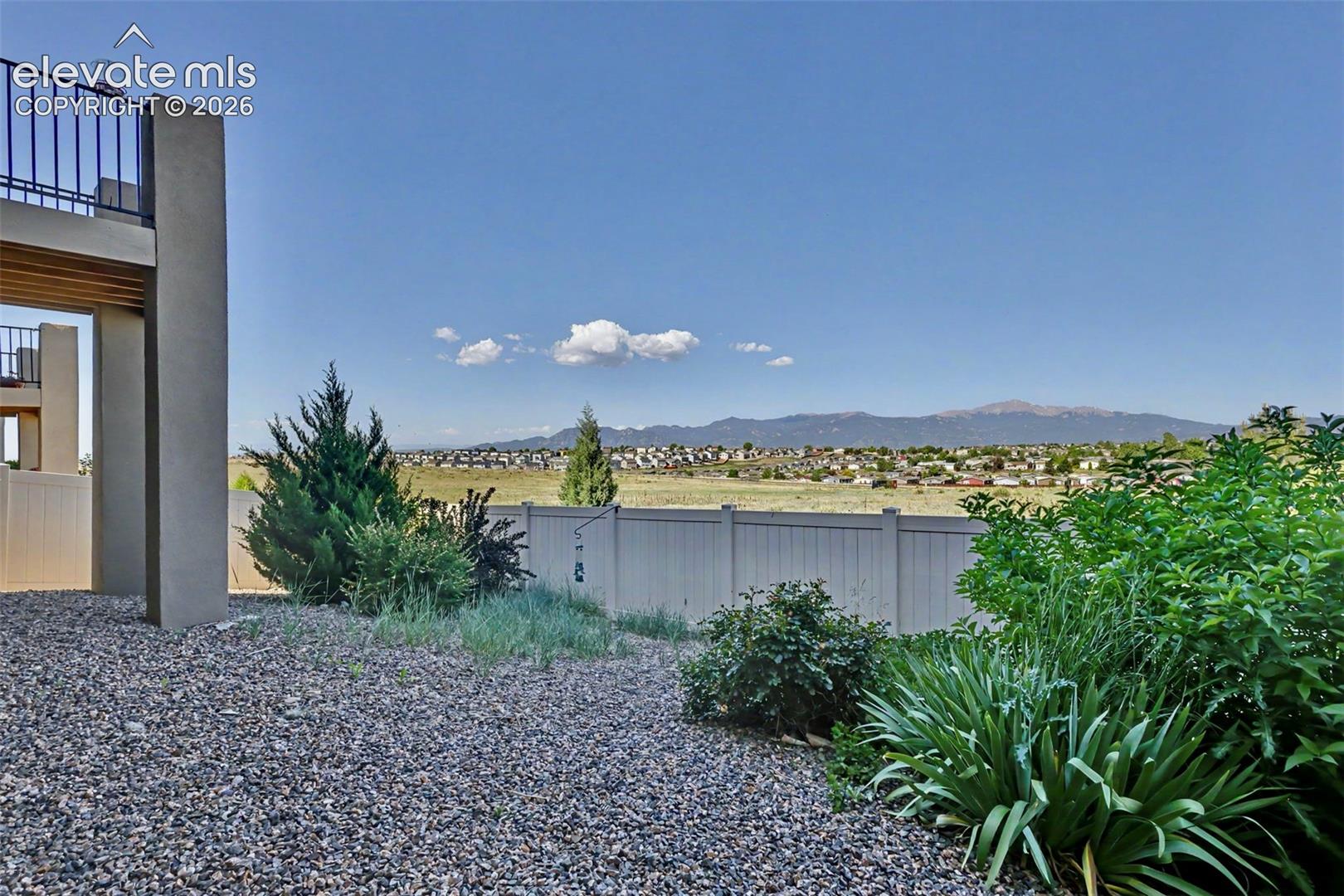 Front Range views from back yard