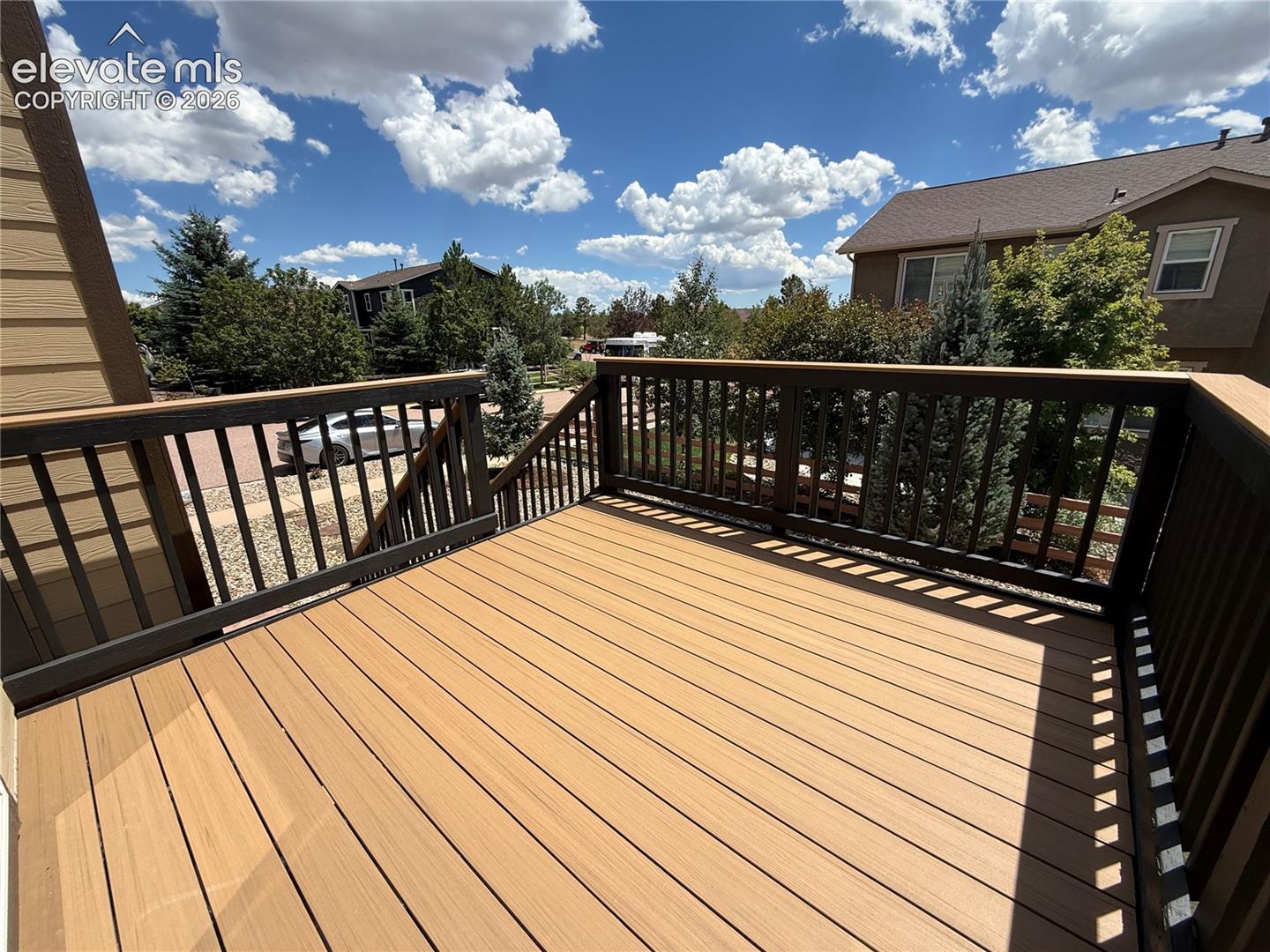 NEW Trex Deck decking and railing being 