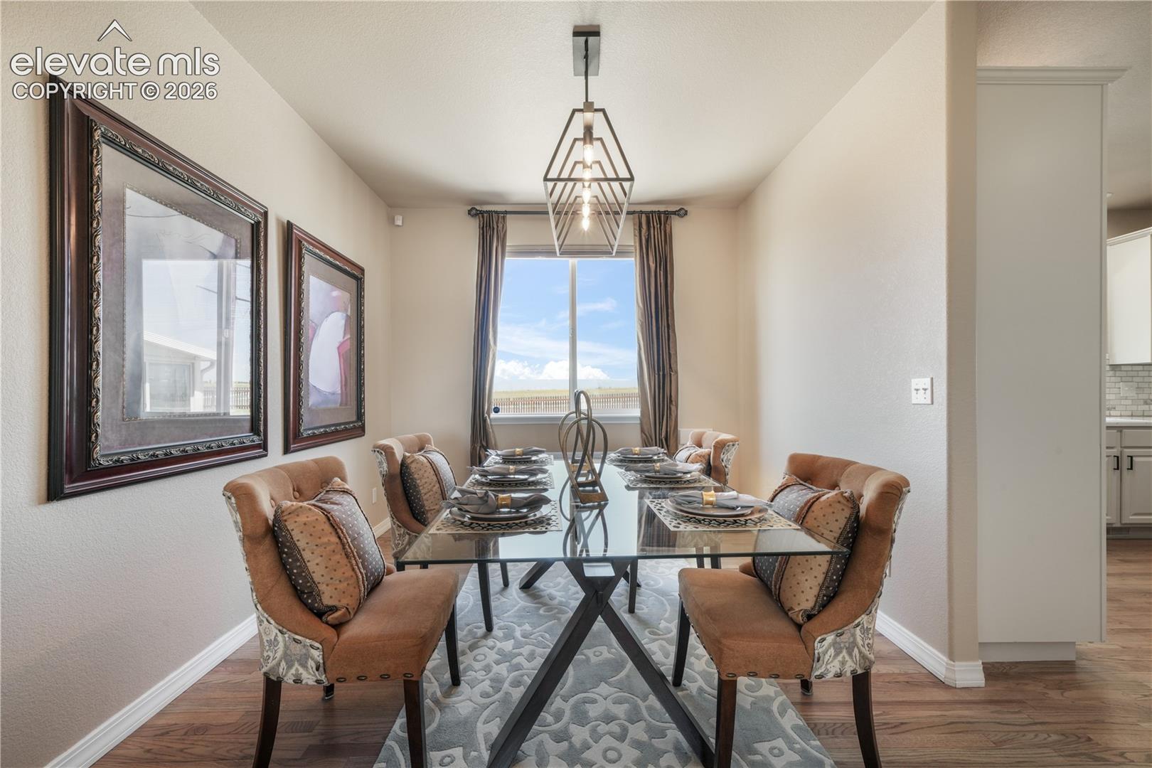 Formal Dining Room with View 