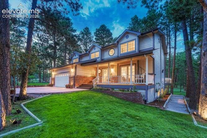 front of home with side yard