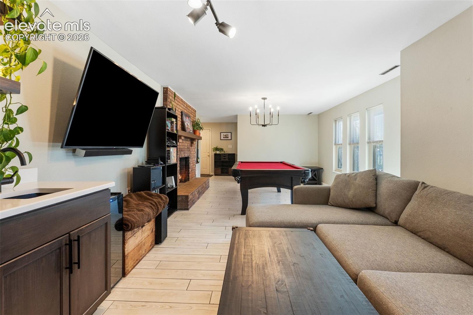 Basement family room