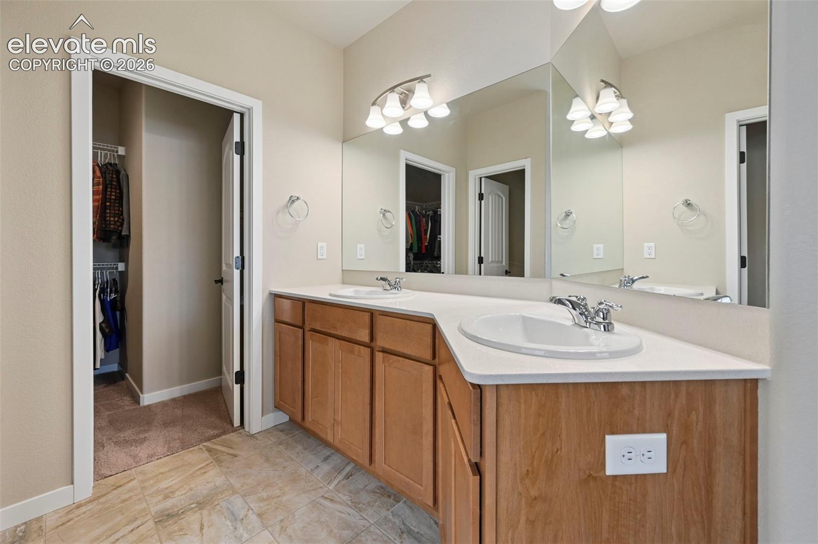 Primary Bathroom with Dual Vanity
