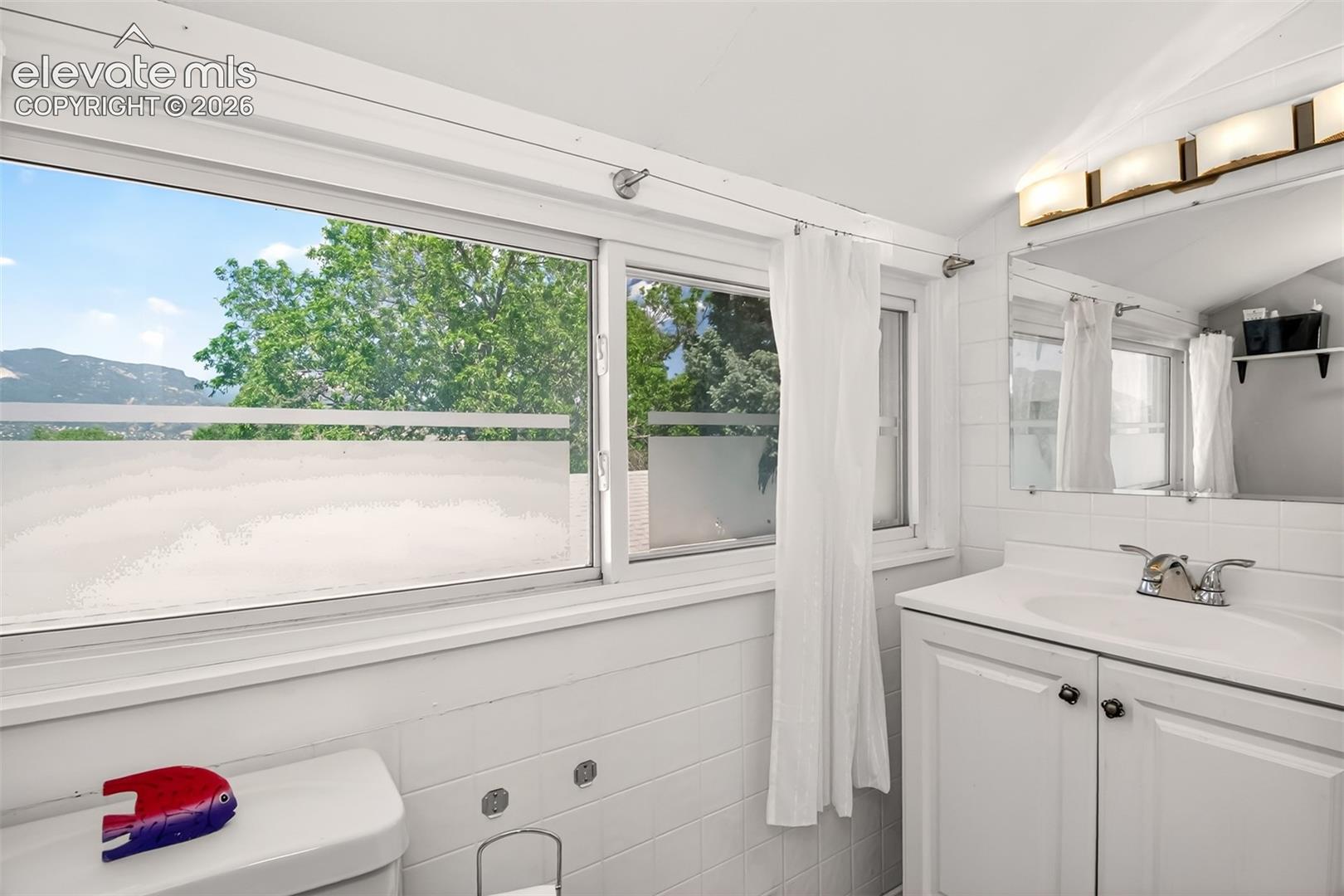 Upper level half bath