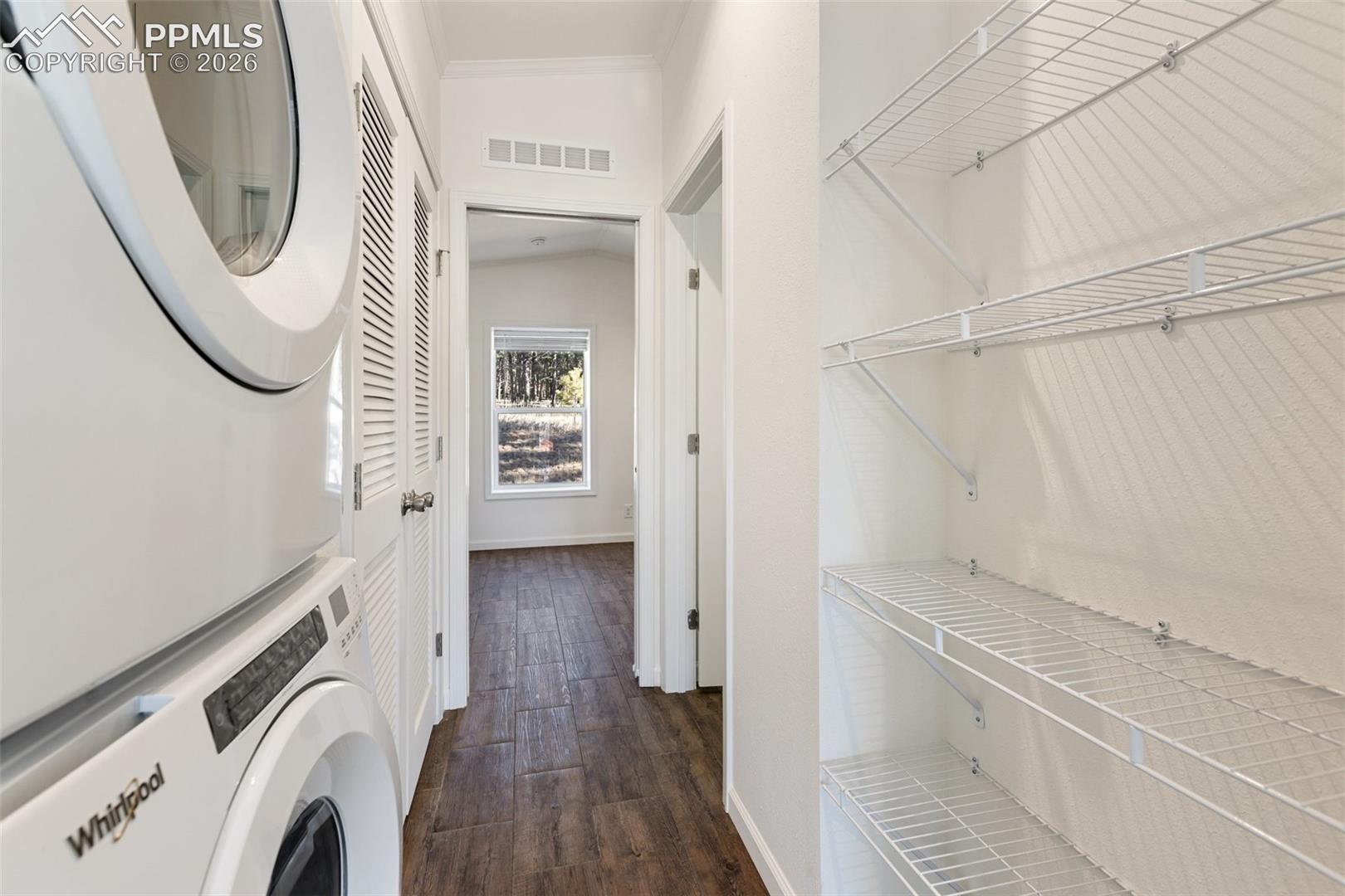 Hallway, laundry. 