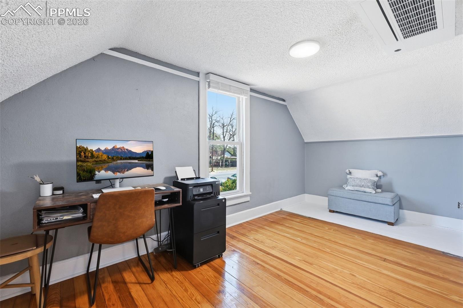 The third bedroom is non-conforming, as it does not have a closet, but offers room in the entry to add one. 