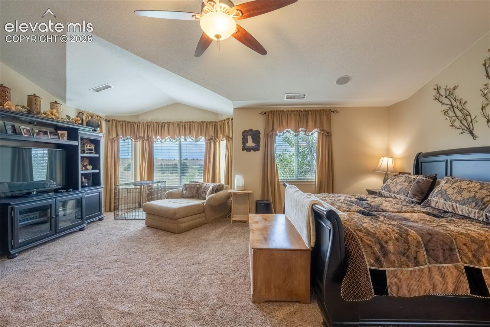 MAIN BEDROOM WITH FIREPLACE