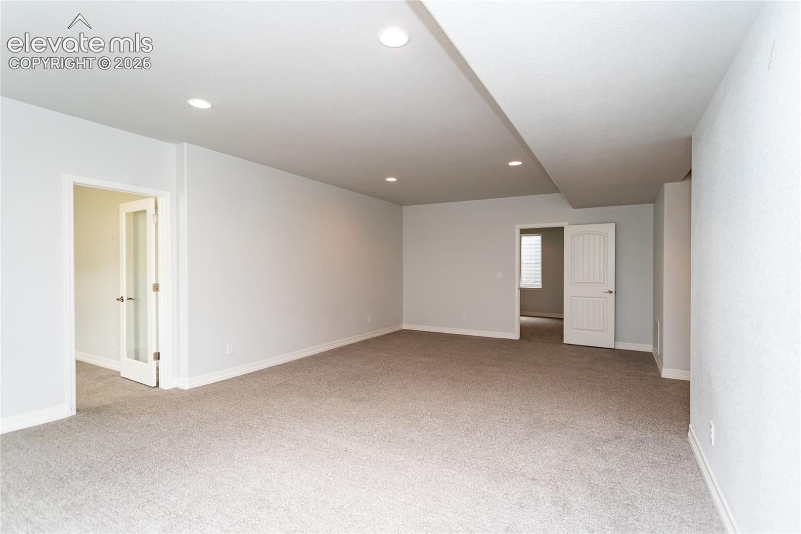 Living area in basement
