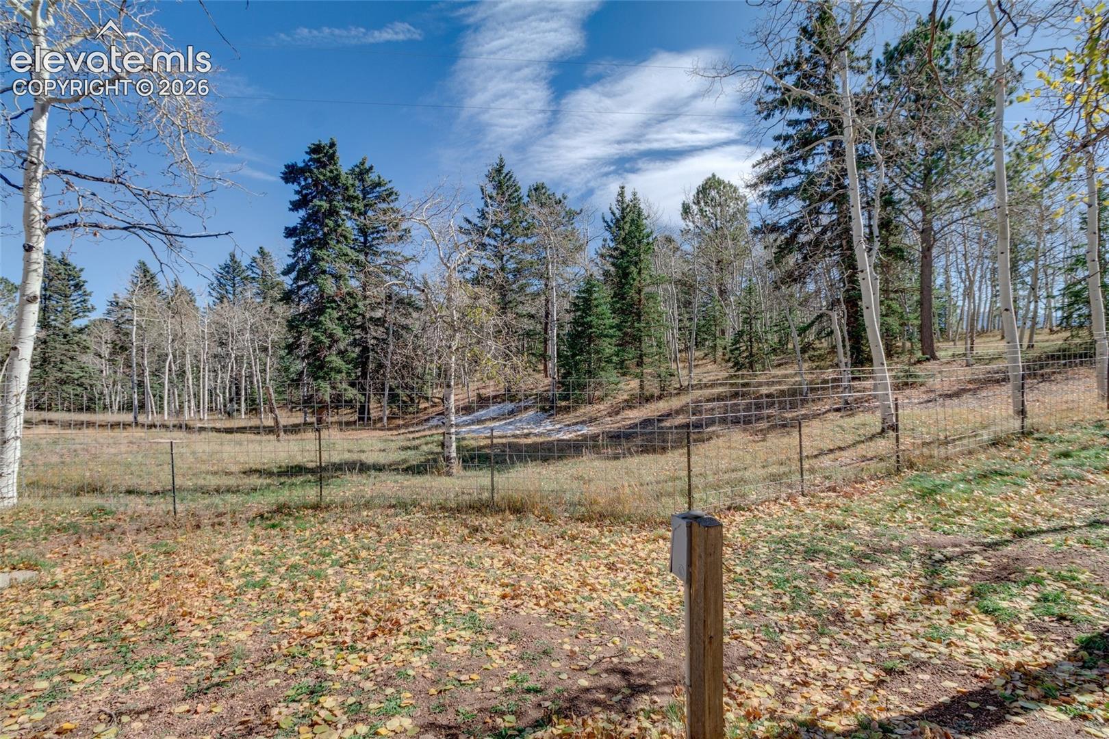Fenced area for pets
