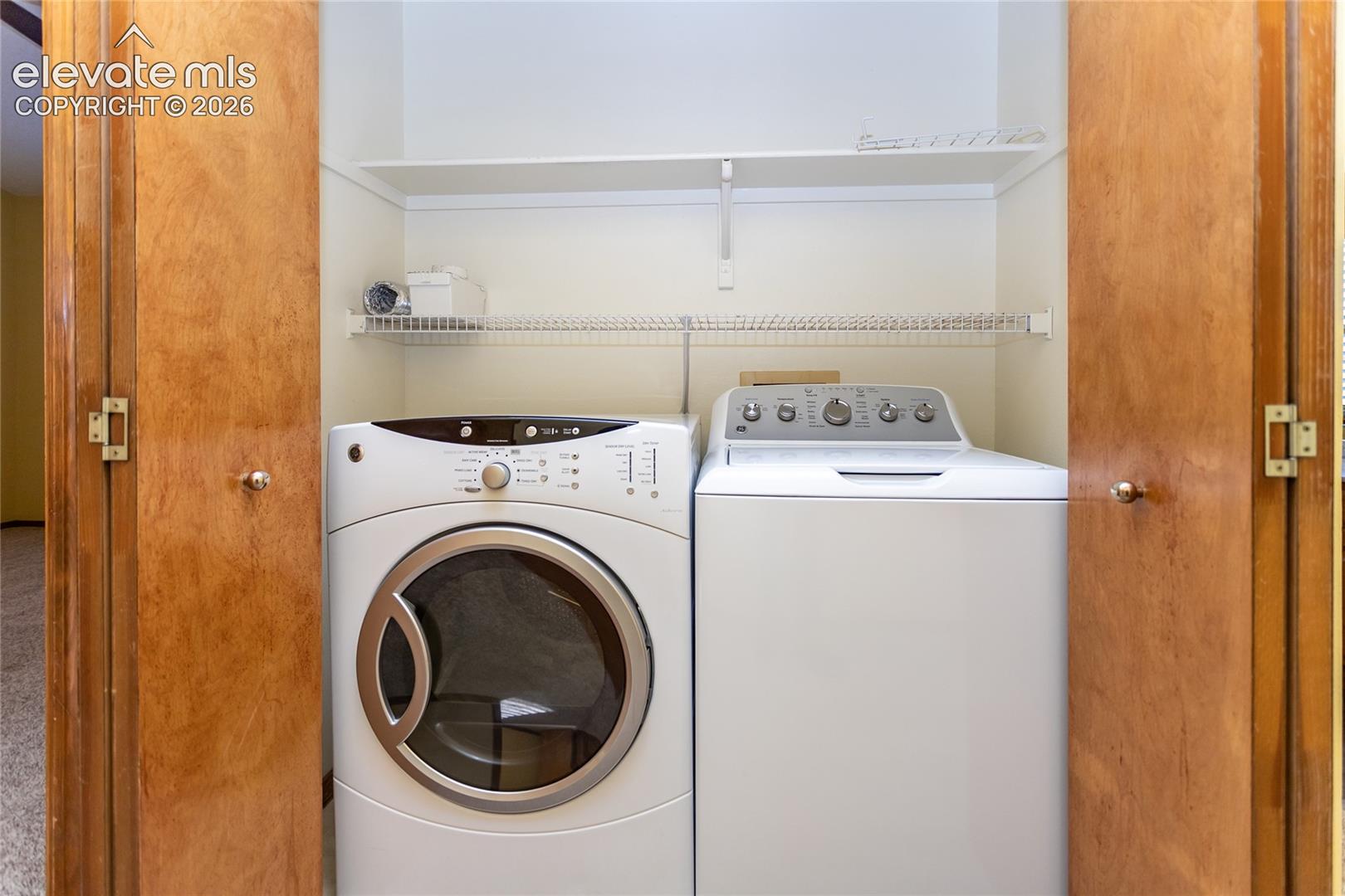 laundry on upper level