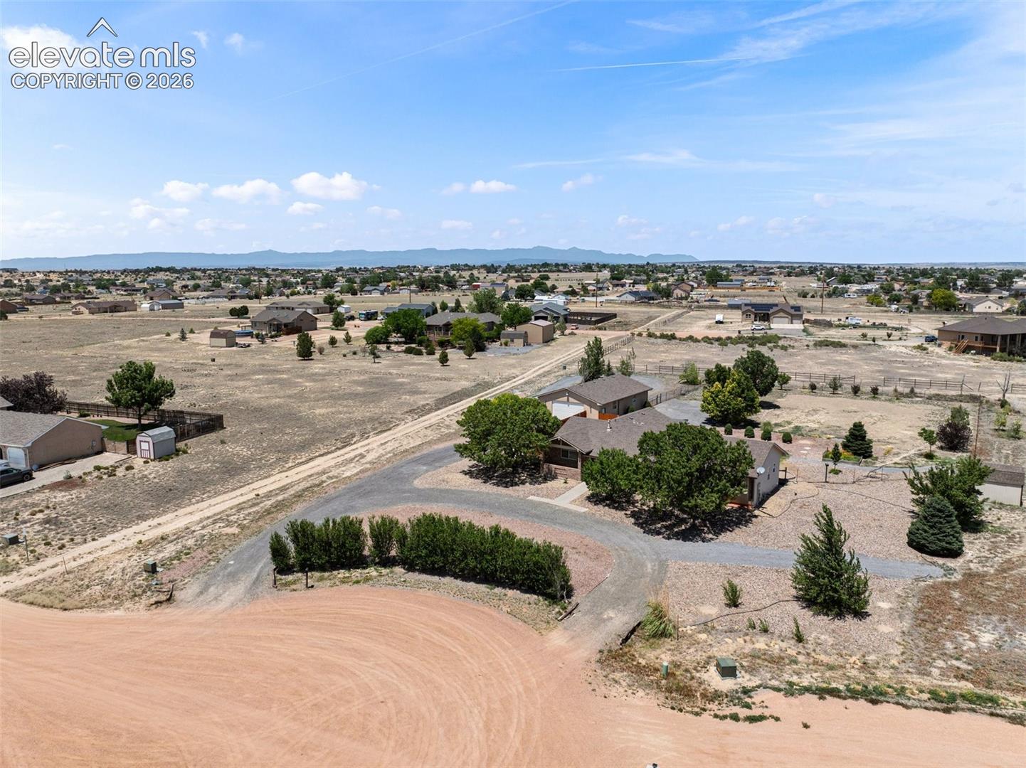 Full 4.85 acres with spectacular mountain views, sits on a cul de sac and just minutes to the Pueblo Reservoir