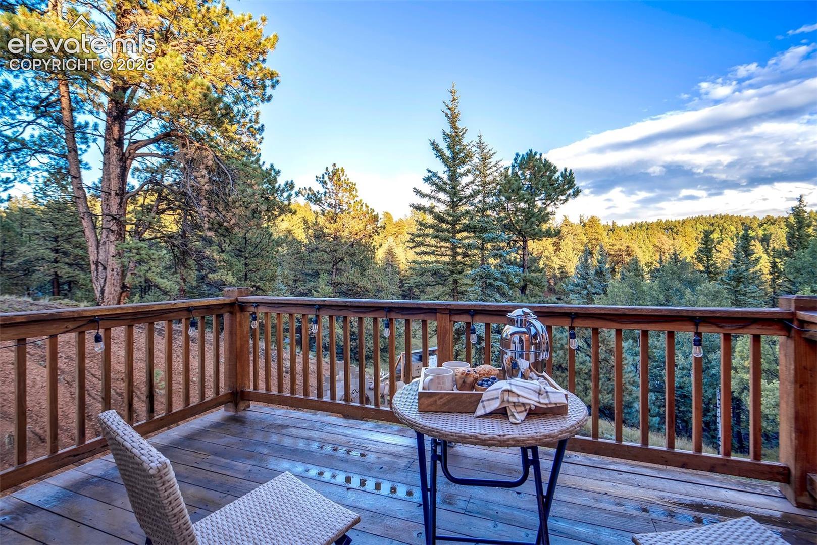 Private deck off Primary Bedroom