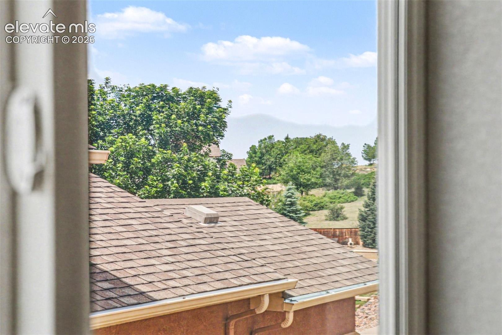 View of Pikes Peak from dining room