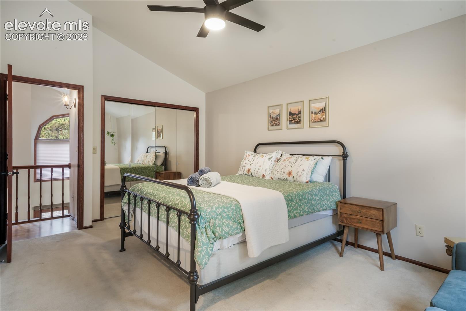 Ceiling fan and carpet 