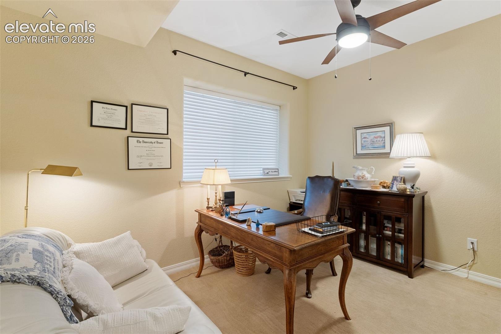 Large window provides lots of light.