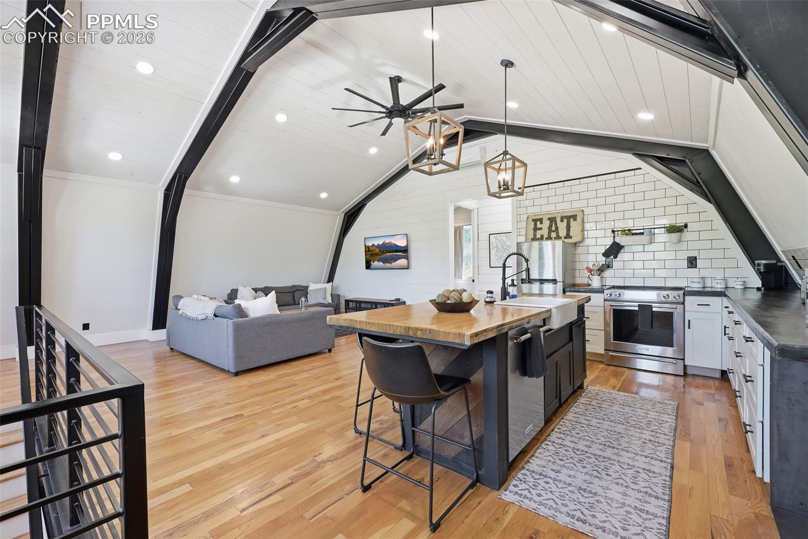 Welcoming open living space, the apartment was perfectly designed to maximize space 