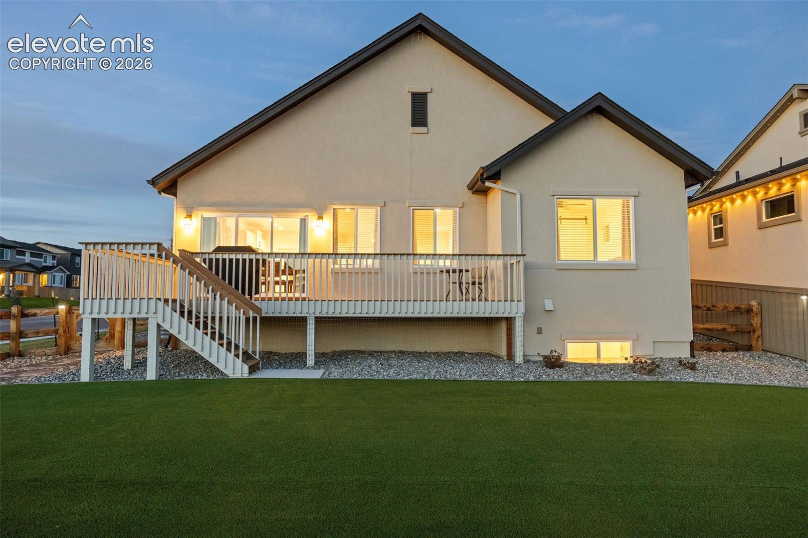 This home is so pretty, inside and out. Artificial turf in the back and real grass in the front gives you the best of both worlds. 