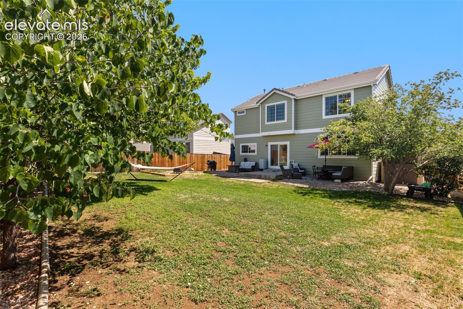 Rear of home.