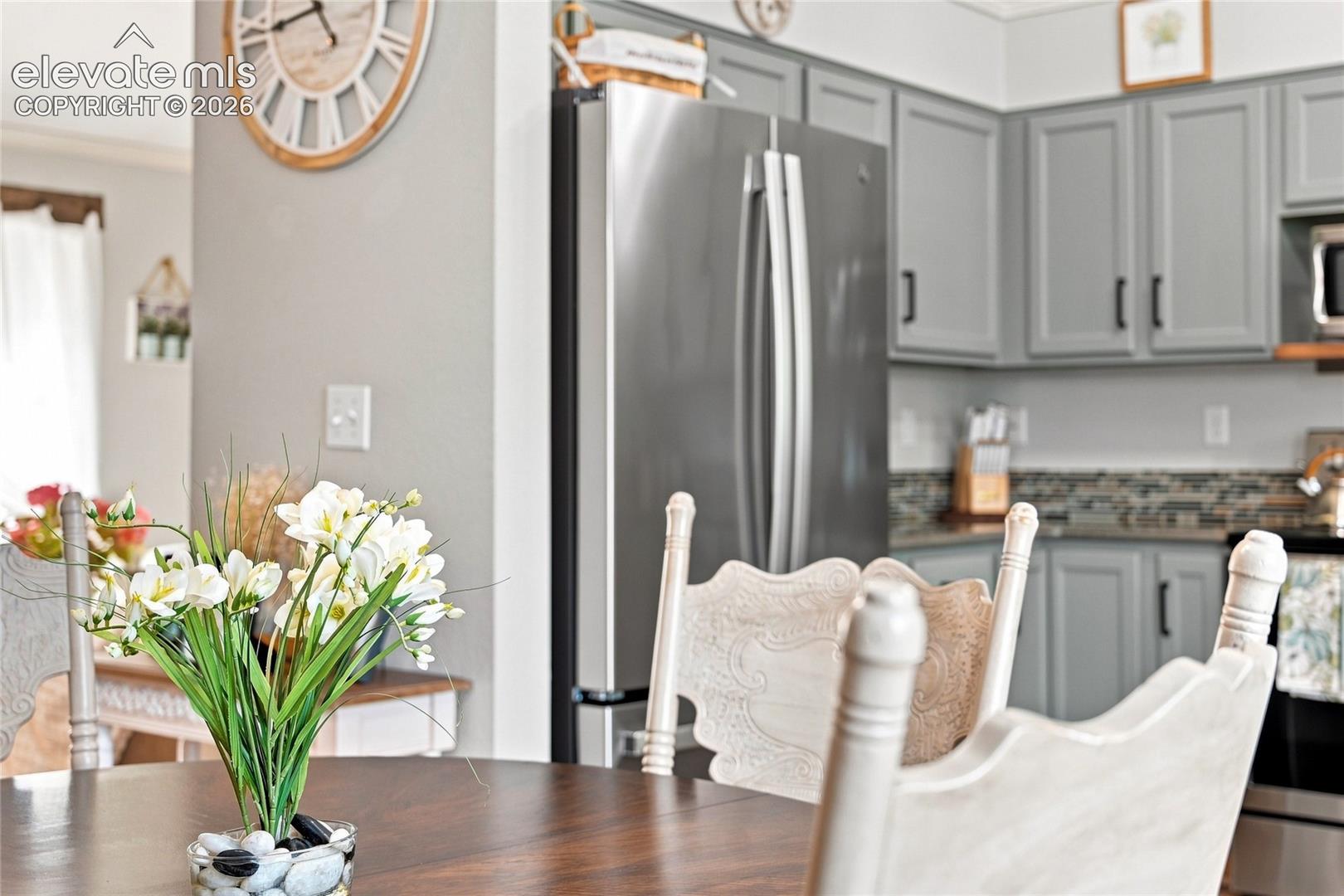 Kitchen and dining area