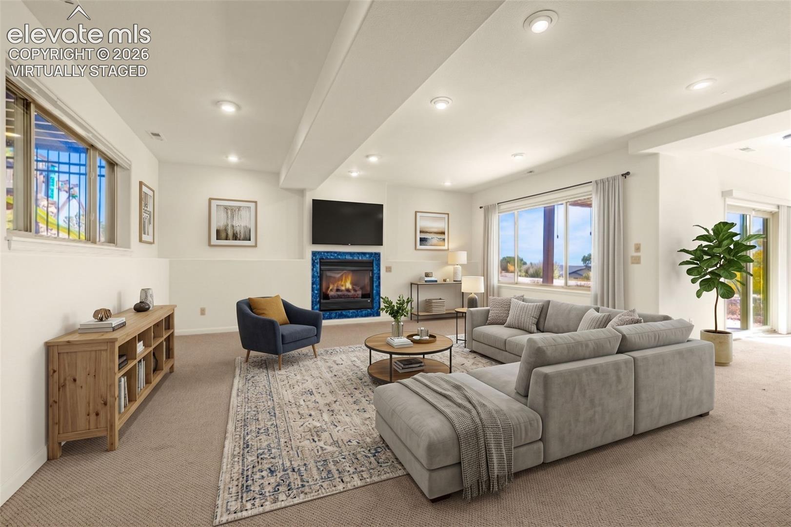Virtually Staged Basement