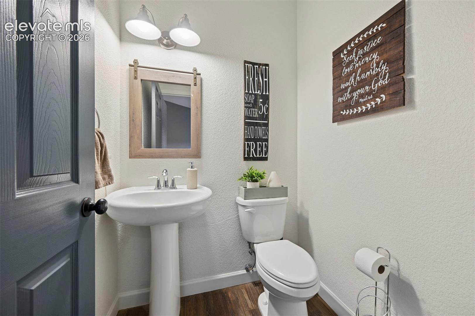Half Bathroom on main floor