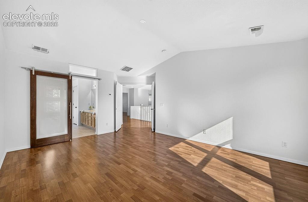 Upper level primary bedroom