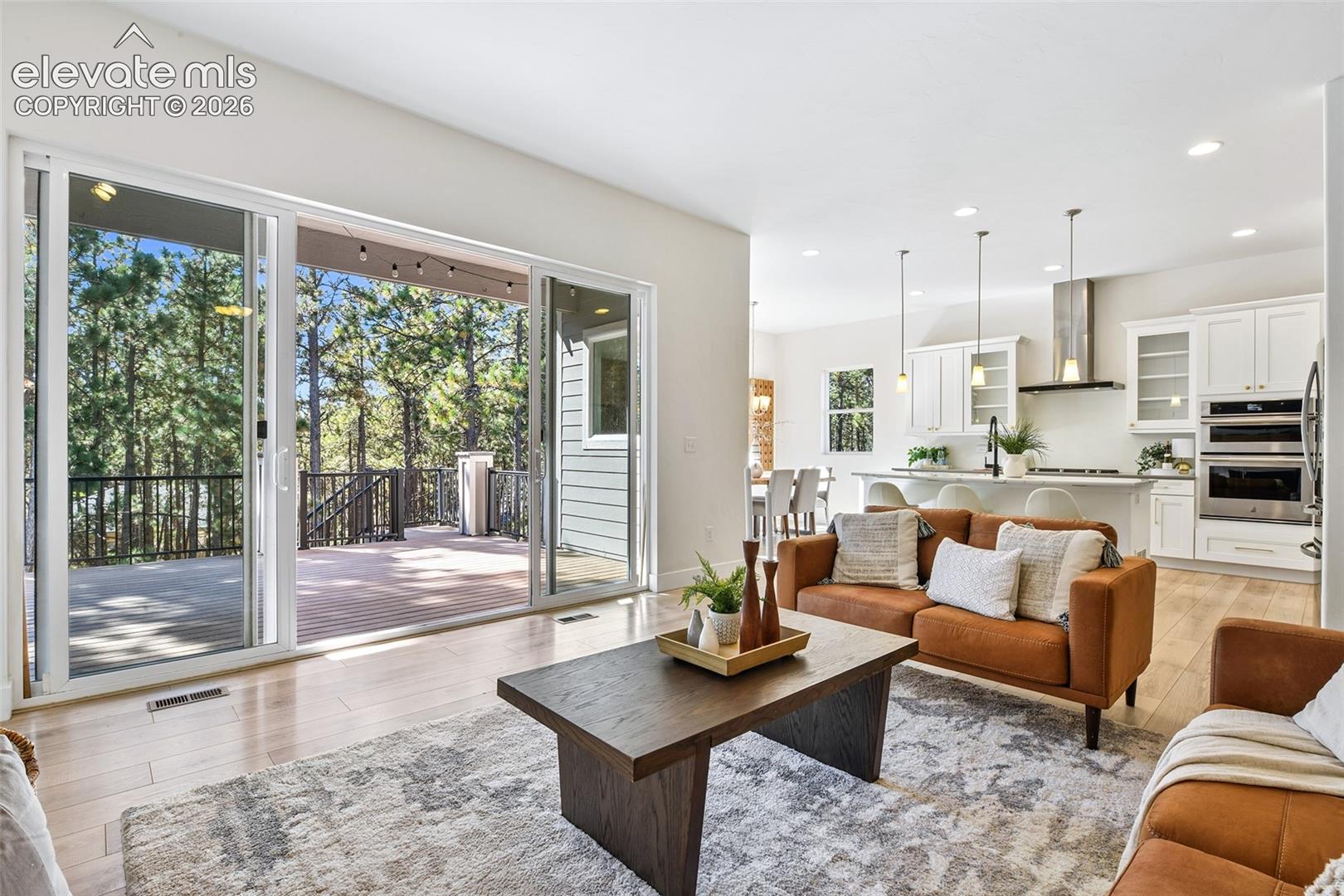 Open to kitchen