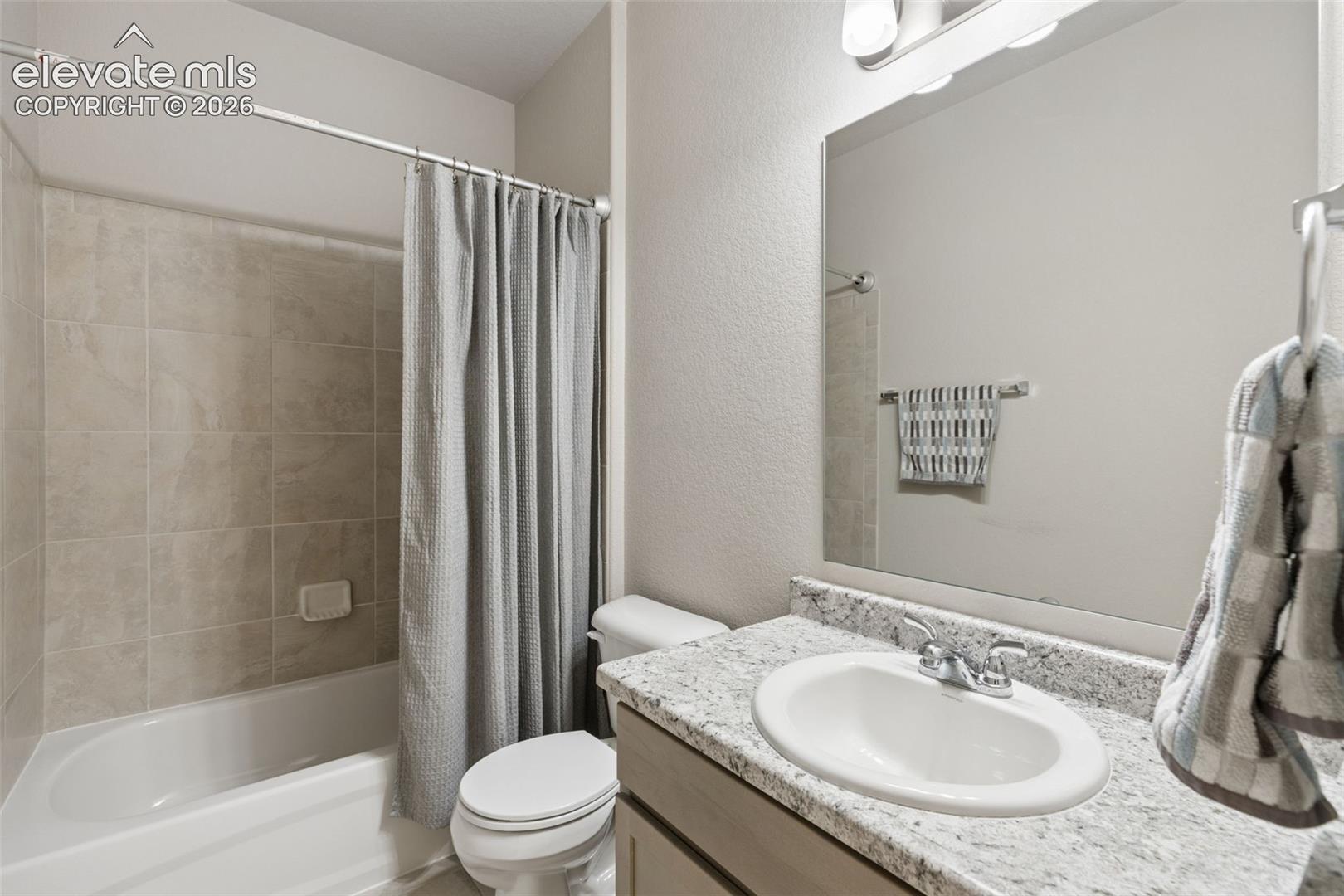 Full, hall bath.