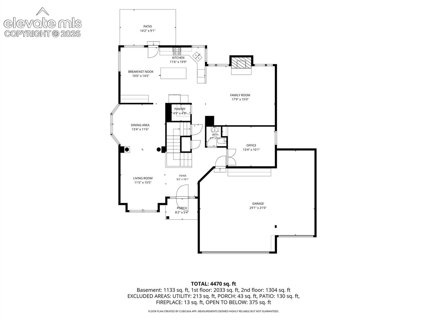 Main Level Floor plan