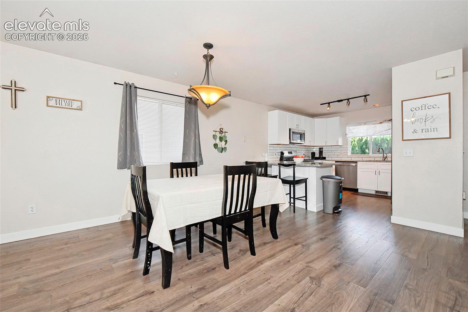 Dining area near kitchen.