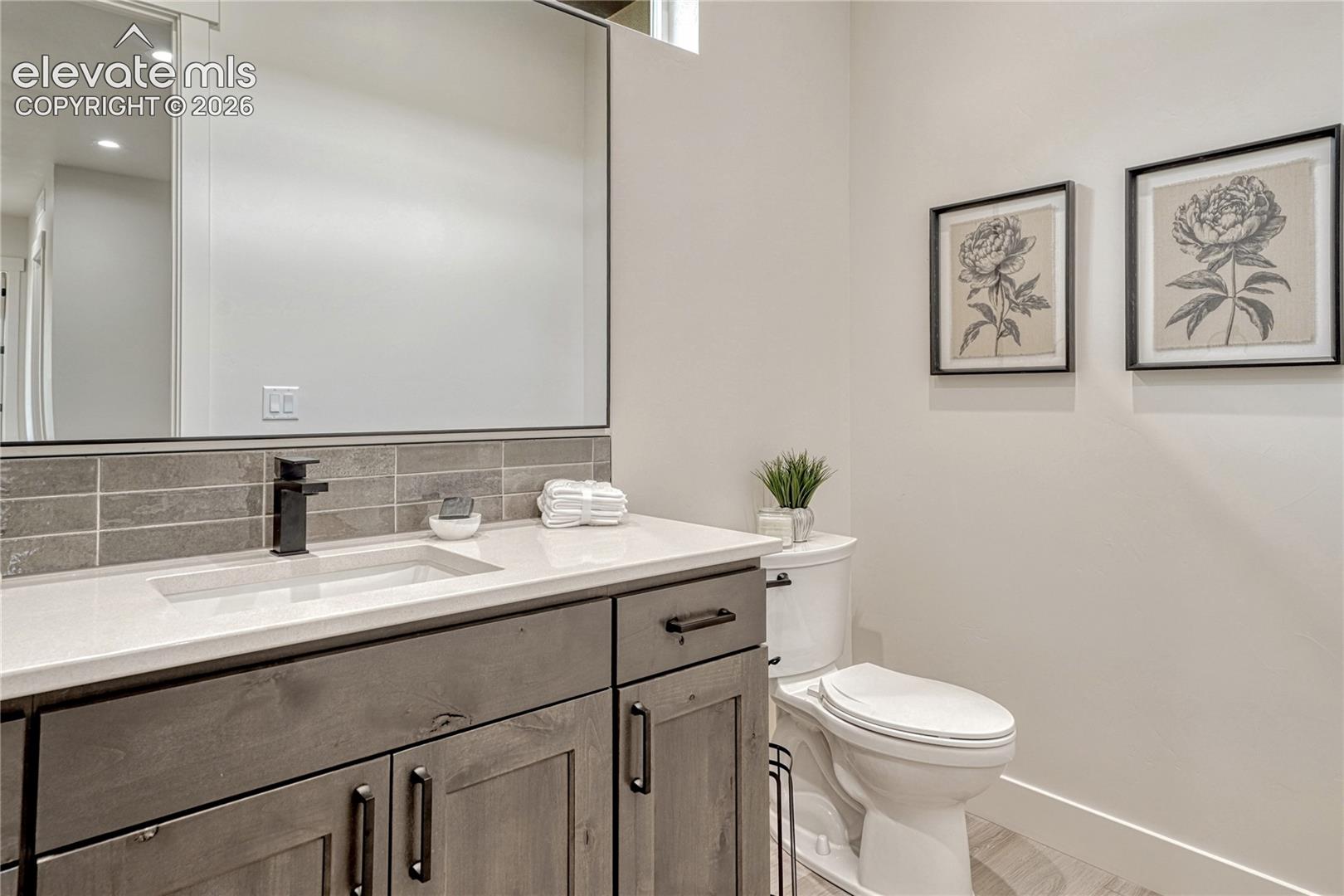 ...and has a powder room. 