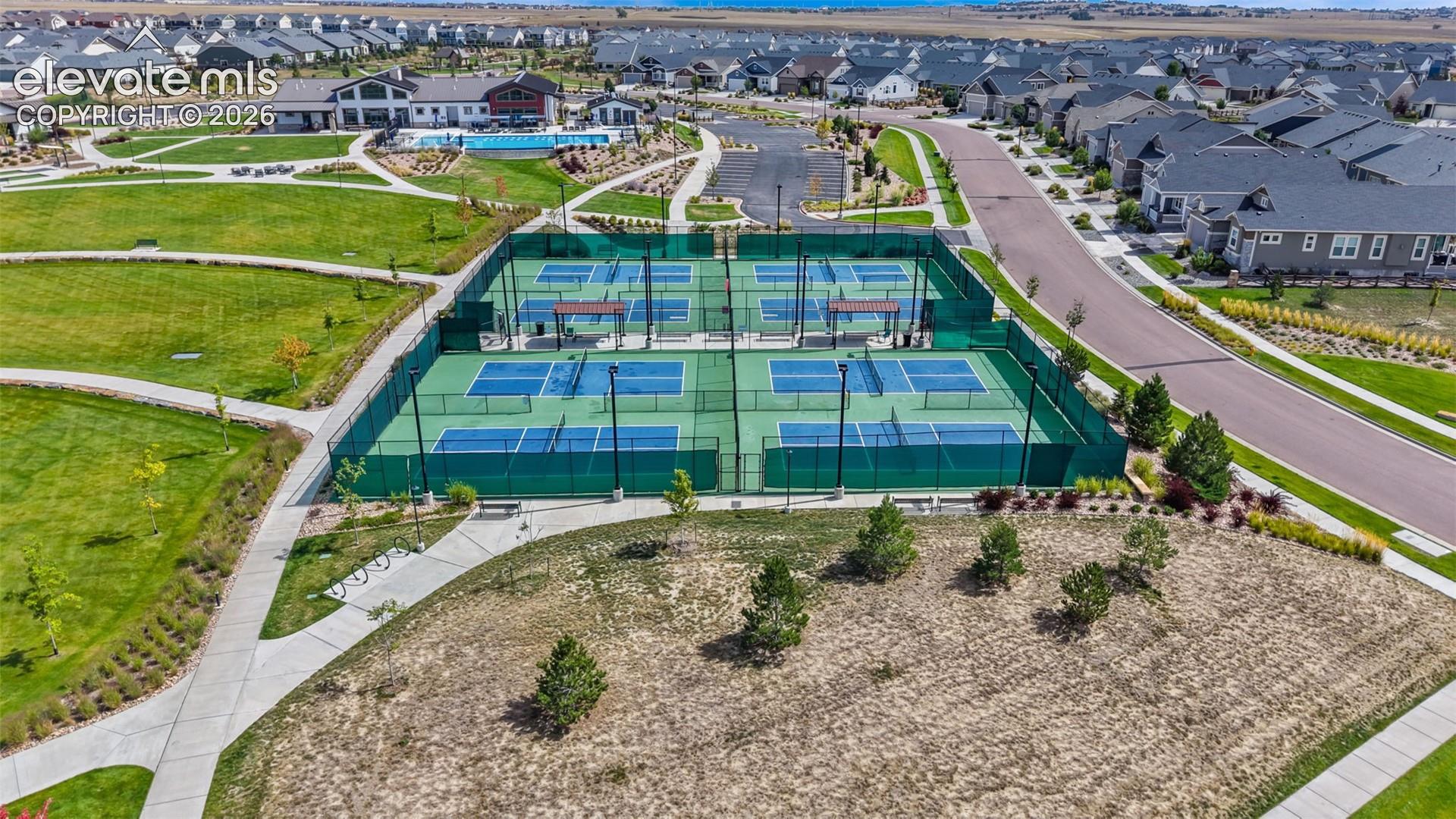 Pickleball courts.