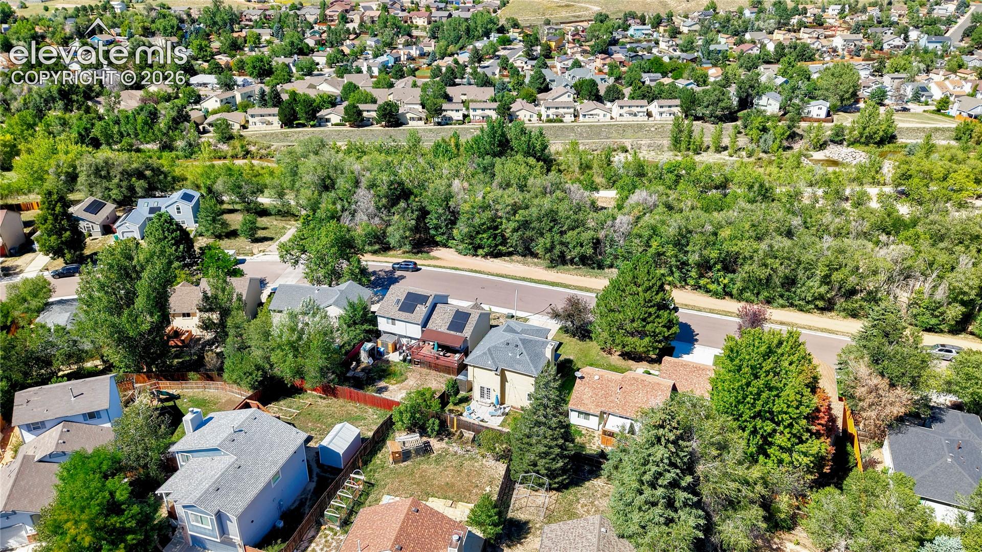 Aerial View of Back of the Home