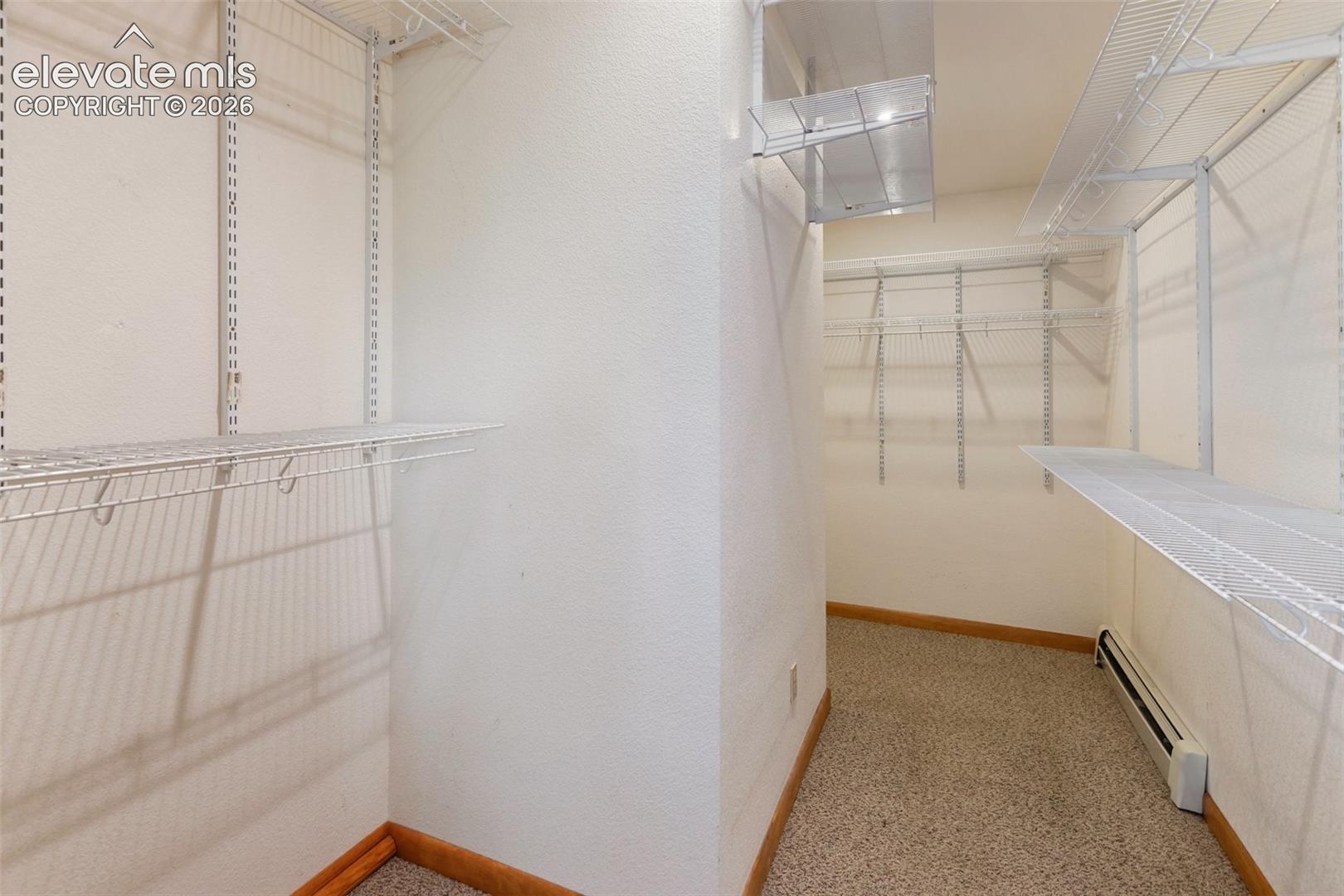 Primary walk in closet