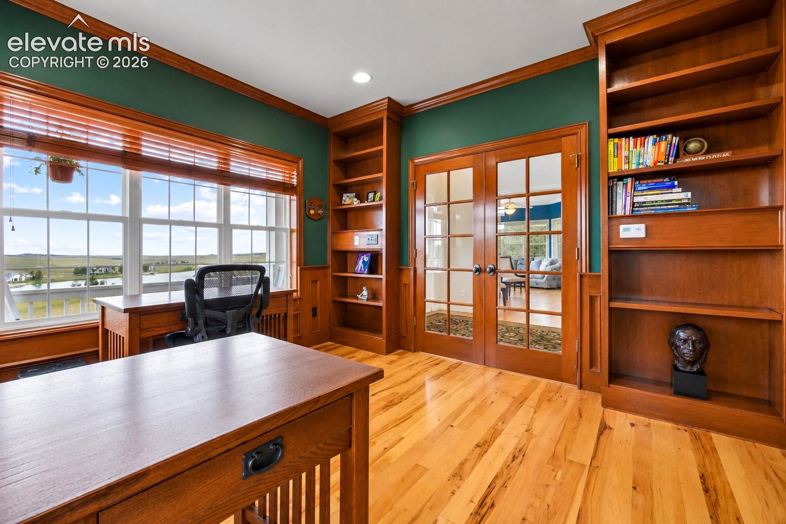 ...including the lake! and French doors to show it off from the entry!