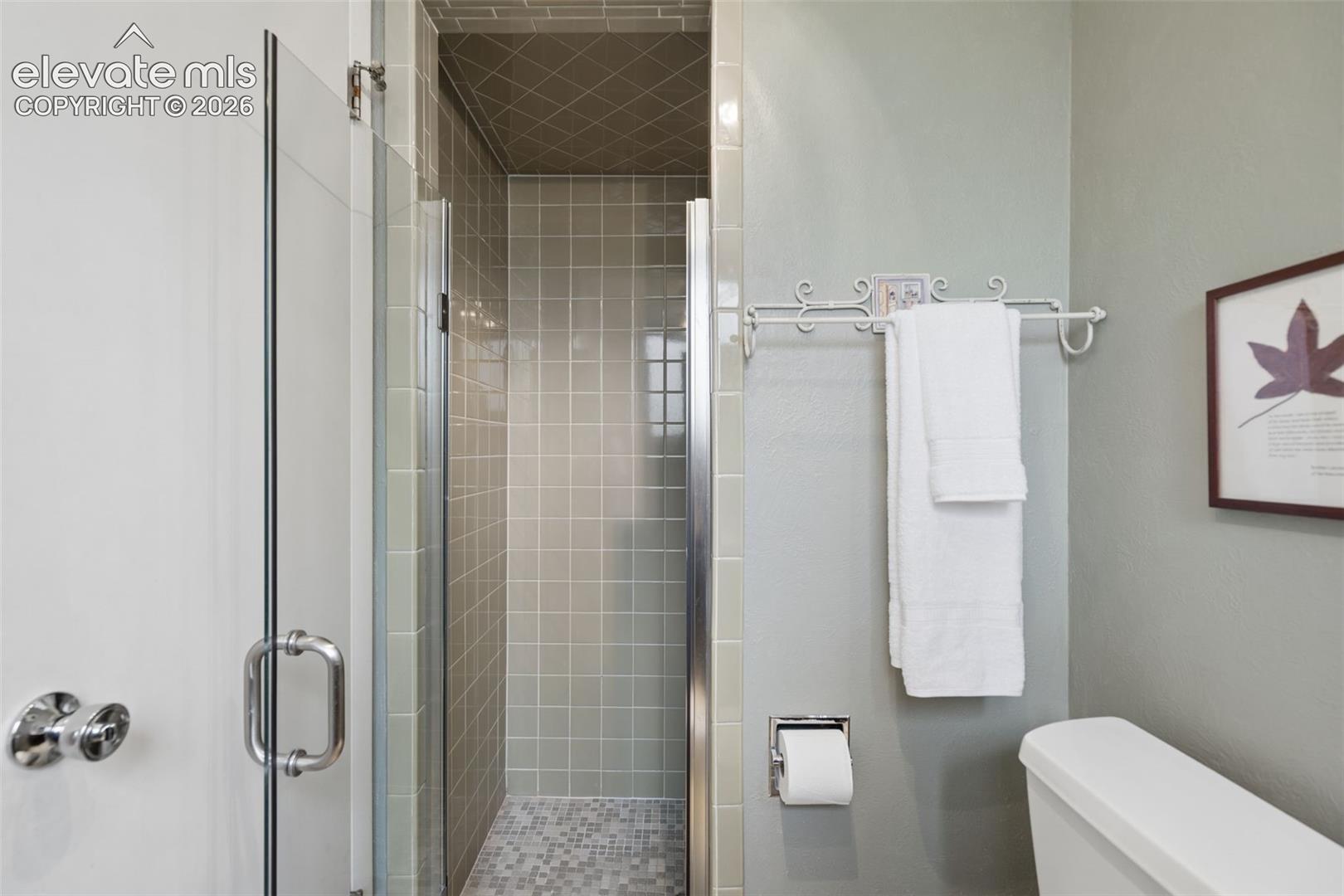 Bathroom #3 is equipped with full zero entry walk in shower
